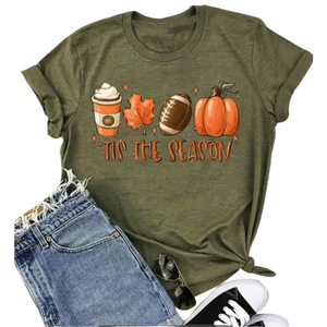 Fall Football Pumpkin Fall shirt